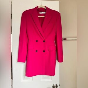 ZARA Double-Breasted Blazer Dress